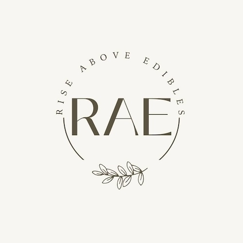 Rise Above Edibles (RAE) logo
